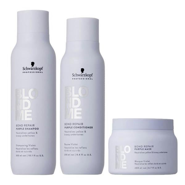 Schwarzkopf BlondMe Bond Repair Shampoo Conditioner Mask