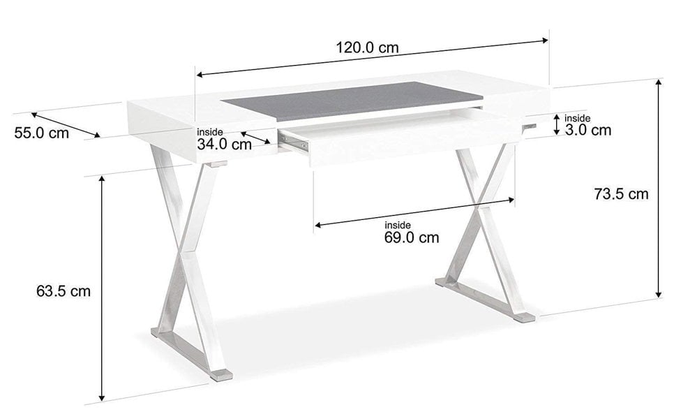 Centurion Supports ADONIS Walnut with Matte Black Legs Ergonomic Luxury Home Office Desk
