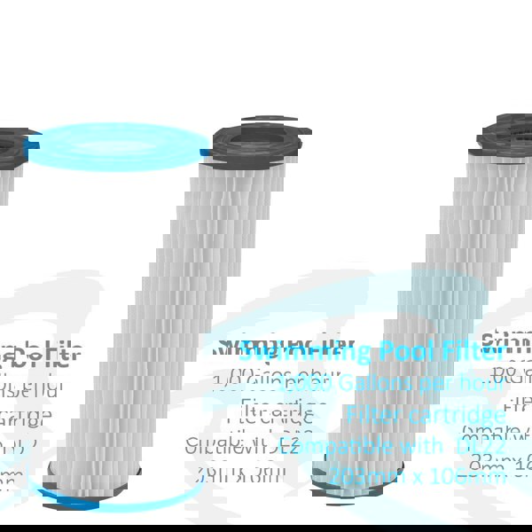 106 x 203mm Swimming Pool Filter Cartridge Replacement New Water Filtration Pod - LoopsDirect