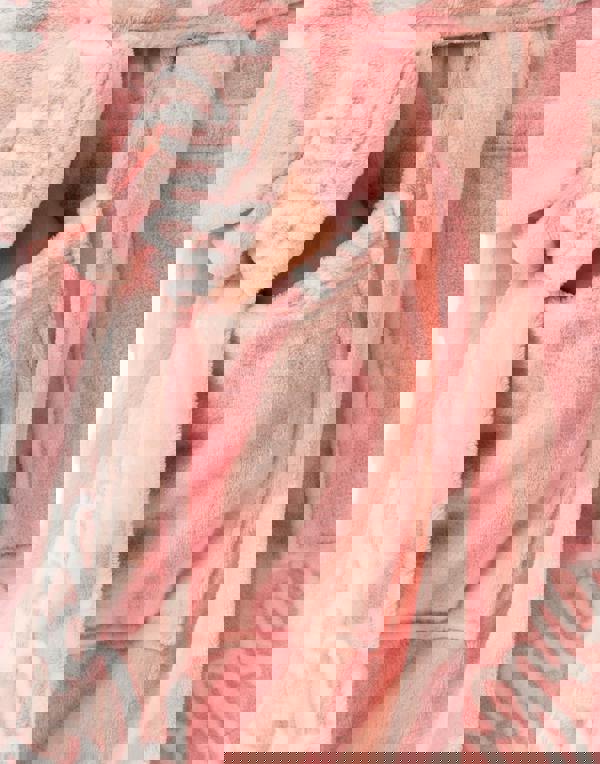 Barbie Womens Pink Hooded Bathrobe