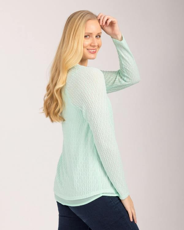 Mudflower Stretch Mesh Top
