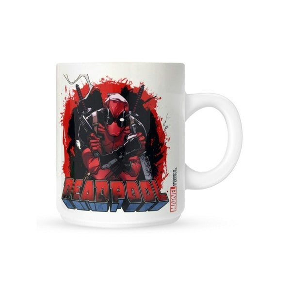 Deadpool Smoking Gun Mug - White/Red/Black