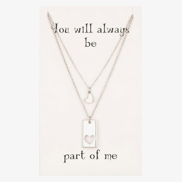 T. H. Baker Sentiments Missing Piece Heart and Cutout Pendants 17789S