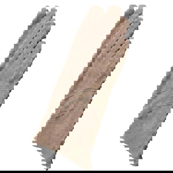 Eastern Counties Leather Womens Sian Suede Gloves - Taupe