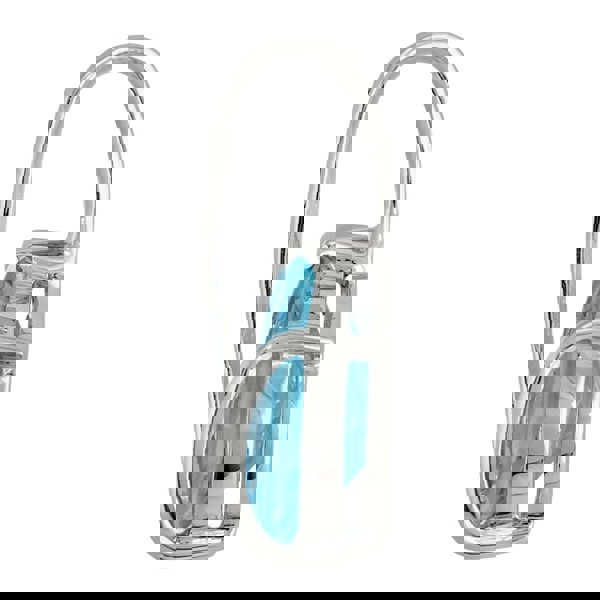 9838 Classic Pear Blue Topaz Pendant in 9ct White Gold 3