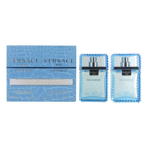Versace Man Eau Fraiche 2 x 30ml Eau de Toilette Spray Duo for Him