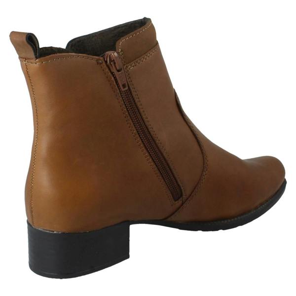 Rieker Ladies Rieker Fleece Lined Zip Fastening Low Heel Casual Ankle Boots 78658