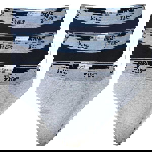 Duke Mens D555 London Kingsize Briefs (Pack of 3) - Black/Grey/Navy