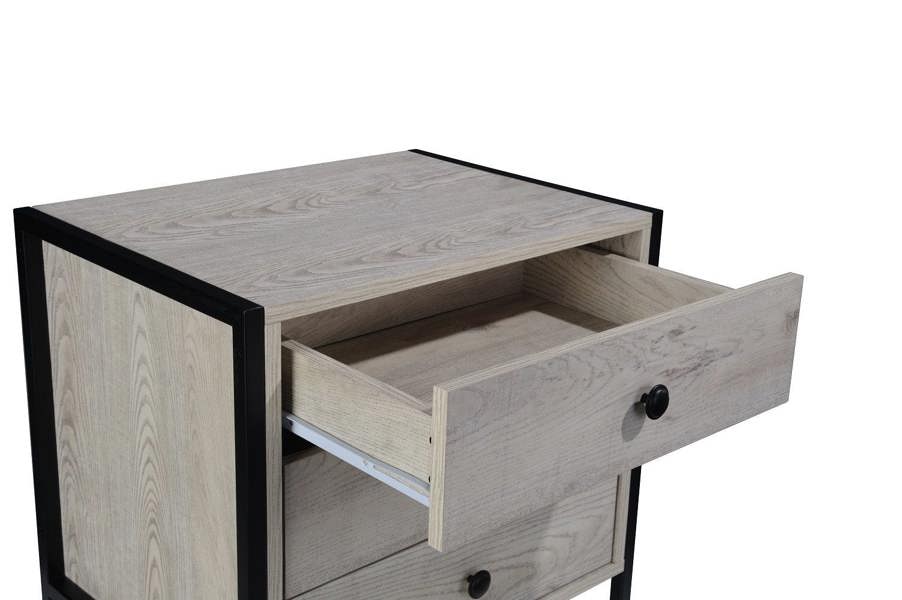Timber Art Design Zahra Bedside Table Cabinet Bedroom Furniture Nightstand 3 Drawer