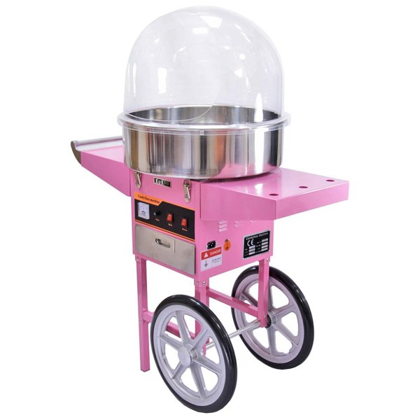 KuKoo Candy Floss Machine with Cart & Protective Dome