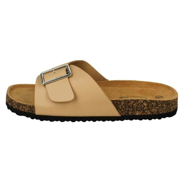 Spot On Ladies Spot On Buckle Detailed Mule Sandals F00413