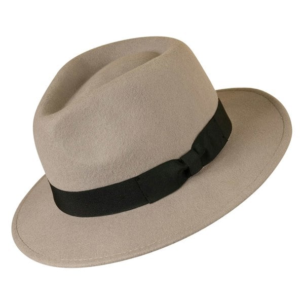 Gamble & Gunn Light Grey Felt Fedora