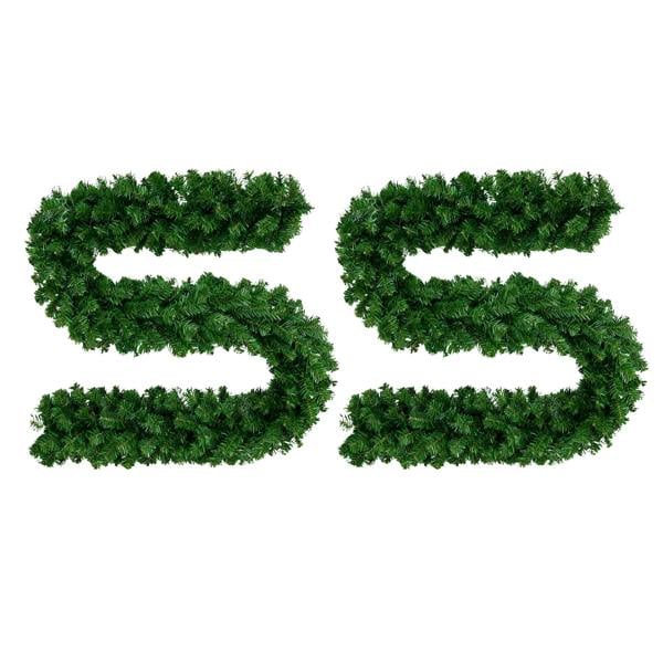 2.7m Alaskan Green Christmas Garland for Festive Mantels, Bannisters and Displays image 1