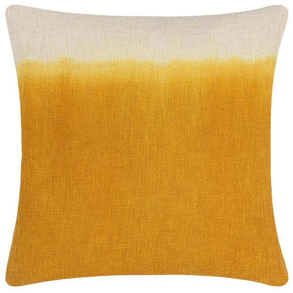 Furn Mizu Dip Dye Square Cushion Cover - Ochre - 