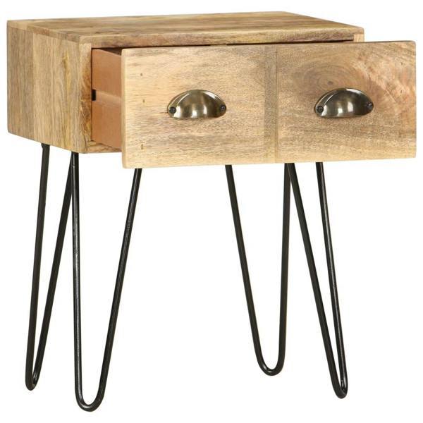 Berkfield Bedside Cabinet 40x30x50 cm Solid Mango Wood