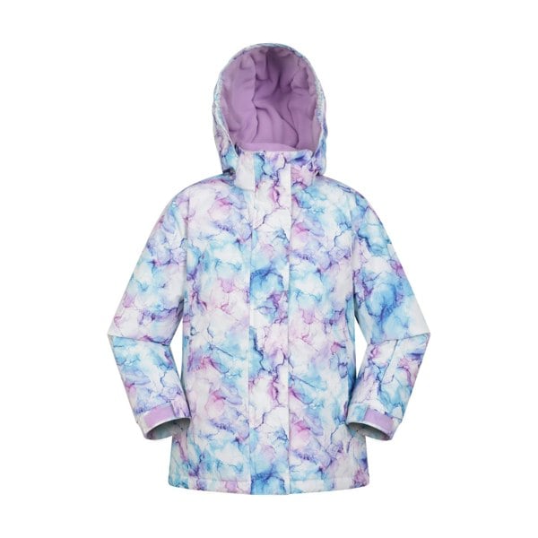 Mountain Warehouse Childrens/Kids Snowdrop Watercolour Ski Jacket - Pale Pink