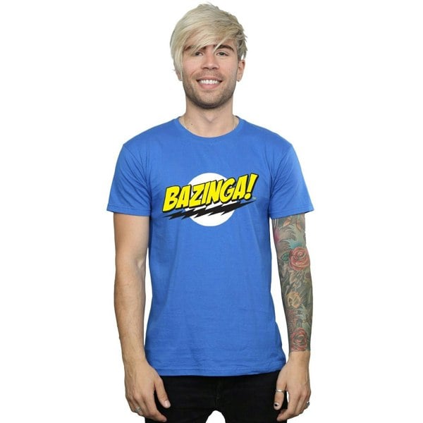 The Big Bang Theory Mens Bazinga Cotton T-Shirt - Royal Blue