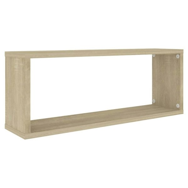 Berkfield Wall Cube Shelf 6 pcs Sonoma Oak 60x15x23 cm Engineered Wood