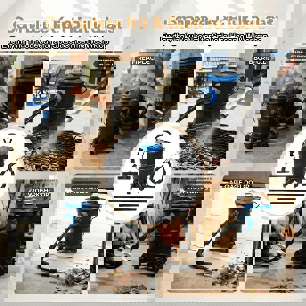 Spector 20L Ash Vacuum Cleaner 1200W 20KPA Fireplace Wood Burner Dust Collector