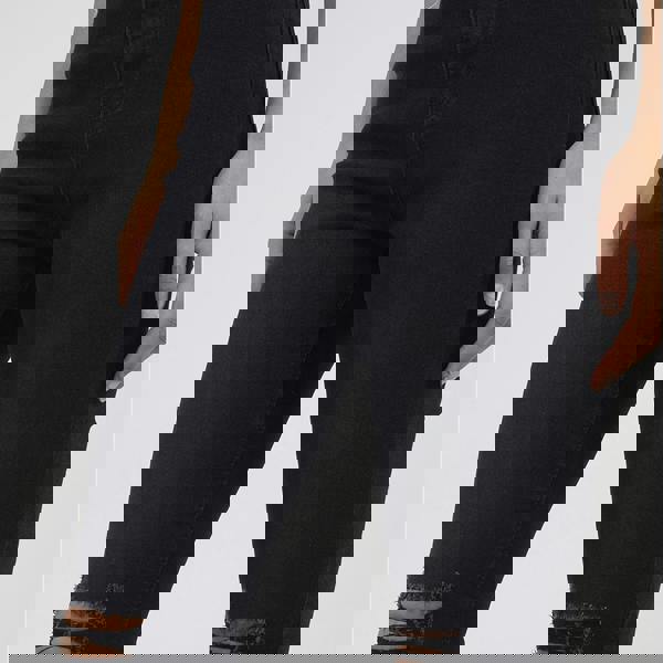 Brave Soul Black Ripped Skinny Jeans - Black Image 4