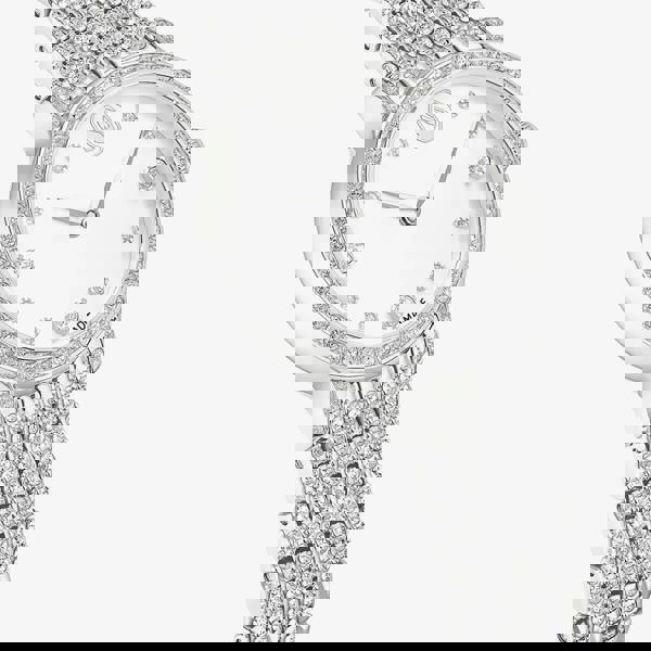 Swarovski Imber White Crystal Silver Tone Bracelet Watch 5741229