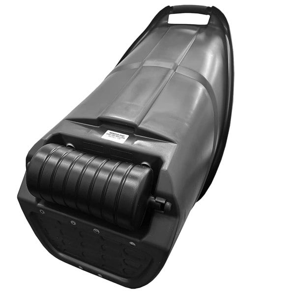 Black Plastic Rolling Kart Caddy With Wheels Multi Purpose Wheelbarrow For Gardens