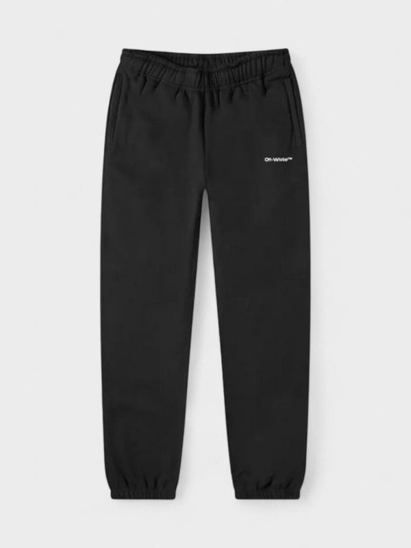 Off - White Wave Outline Diag Slim Sweatpants Black - Supplied FashionOff - White