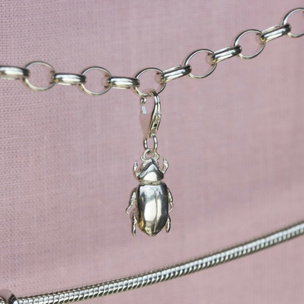 Mylee London Beetle Pendant Charm - Sterling Silver