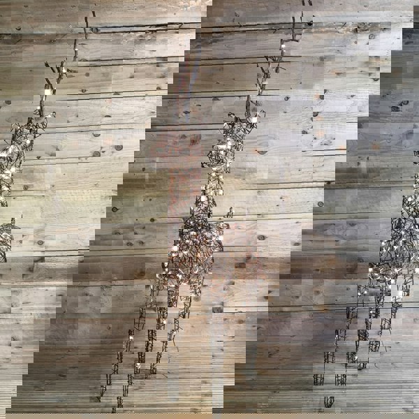 Samuel Alexander 1m (53") Brown Outdoor Standing Wicker Reindeer Decoration With LED Lights