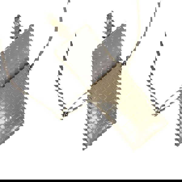 Assots London 'PETRA' Khaki Croc Real Leather Mobile Phone Crossbody Bag