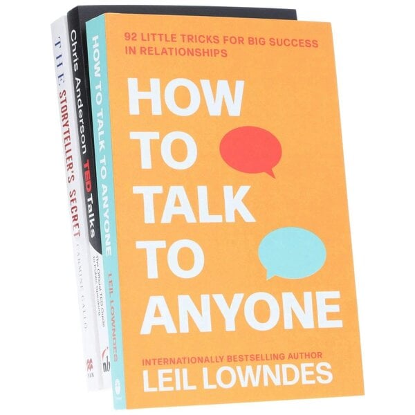 How to Talk to Anyone, TED Talks and The Storyteller's Secret 3 Books Collection Set