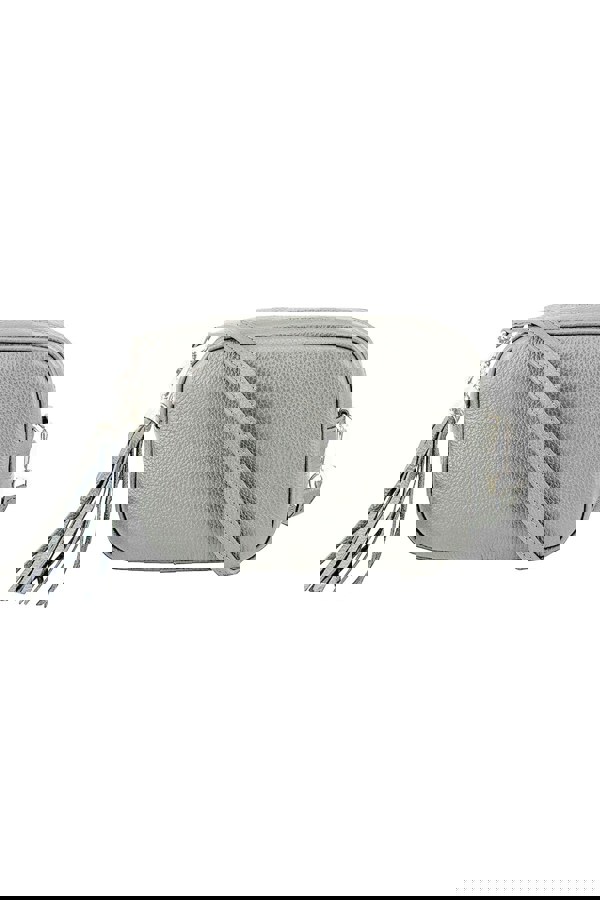 Kitise Tassel Charm Genuine Italian Leather Camera Handbag Crossbody Bag