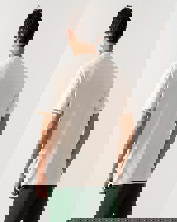 Tommy Hilfiger Americana Monotype Flag Box Mens T Shirt - Ivory Petal - CHO - Designer Mens T-Shirts & Tops