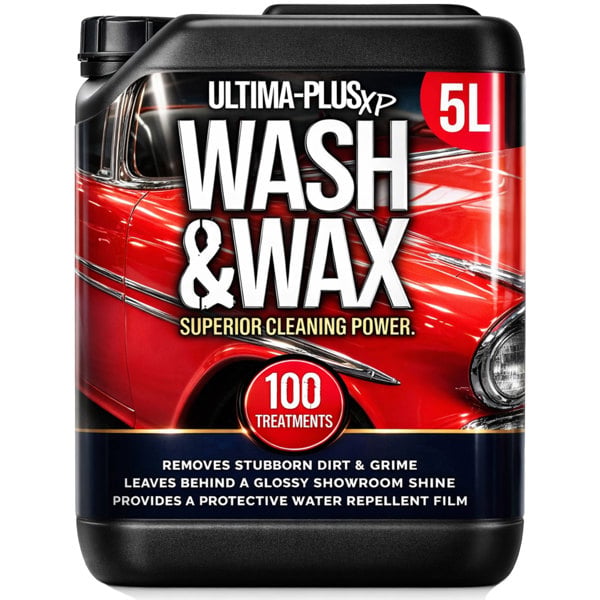 Ultima Plus XP Ultima-Plus XP Wash and Wax Car Shampoo - Removes Dirt, Grime and Stains & Leaves a Showroom Shine 5L