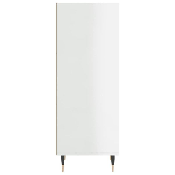 Berkfield Sideboard High Gloss White 34.5x32.5x90 cm Engineered Wood