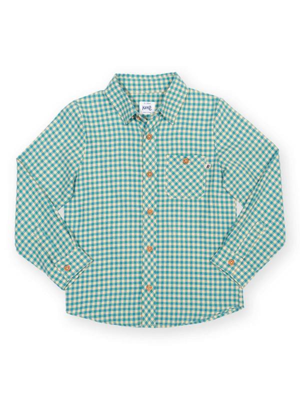 Kite Boys Organic Ocean Check Shirt