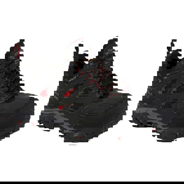 Regatta Mens Holcombe IEP Low Hiking Boots - Ash/Rio Red - 