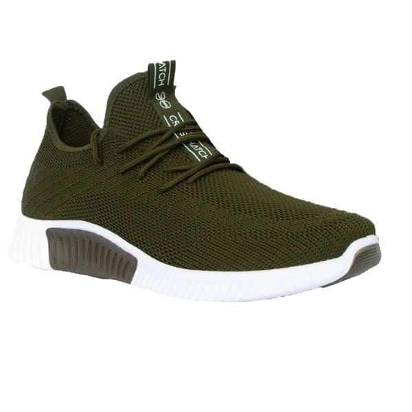 Crosshatch Mens Rideout Trainers - Olive