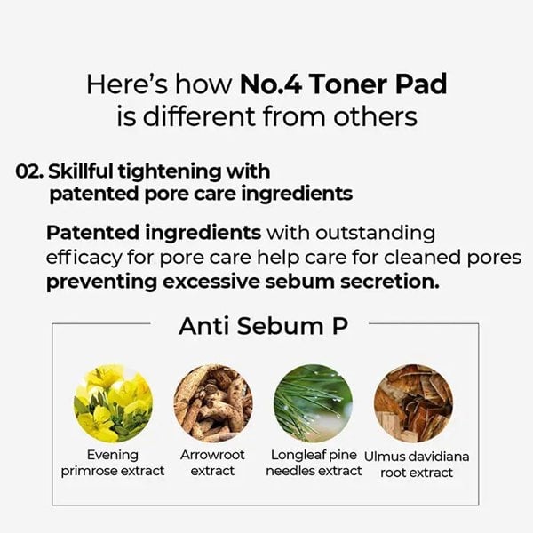 NUMBUZIN No. 4 Pore  Zero Peeled Egg Toner Pad (70 Pads) 190ml