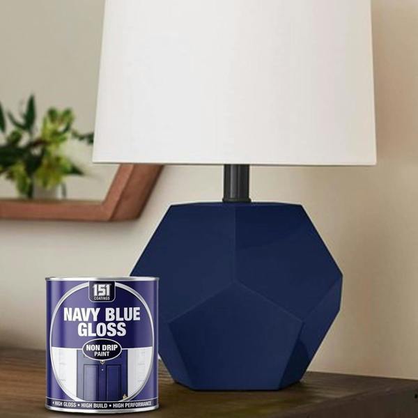 151 3X Navy Blue Gloss Non-Drip Paint 300ml