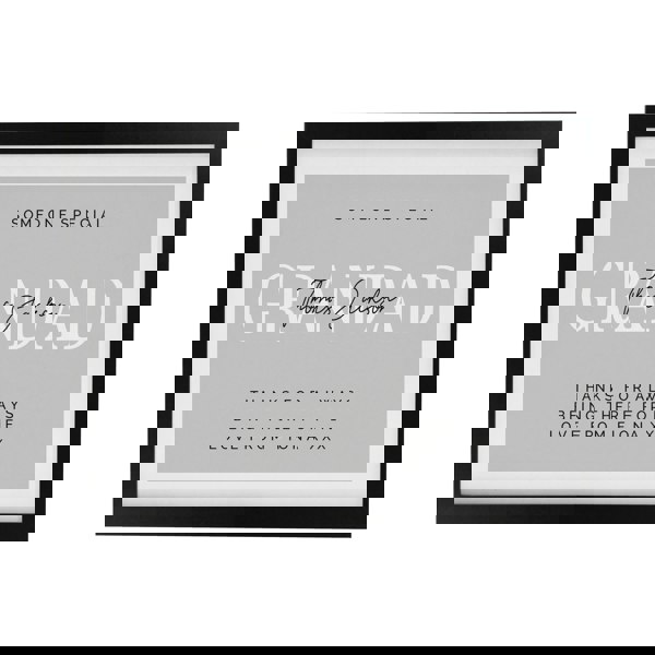 Personalised Memento Company Personalised Free Text Black Poster Frame