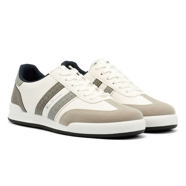 Ben Sherman - BS20006 Mens SOKKA Trainers - White/Grey