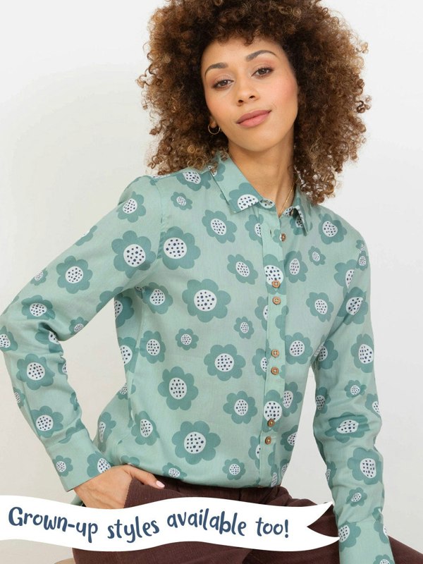 Kite Girls Organic Big Bloom Dolly Collar Dress