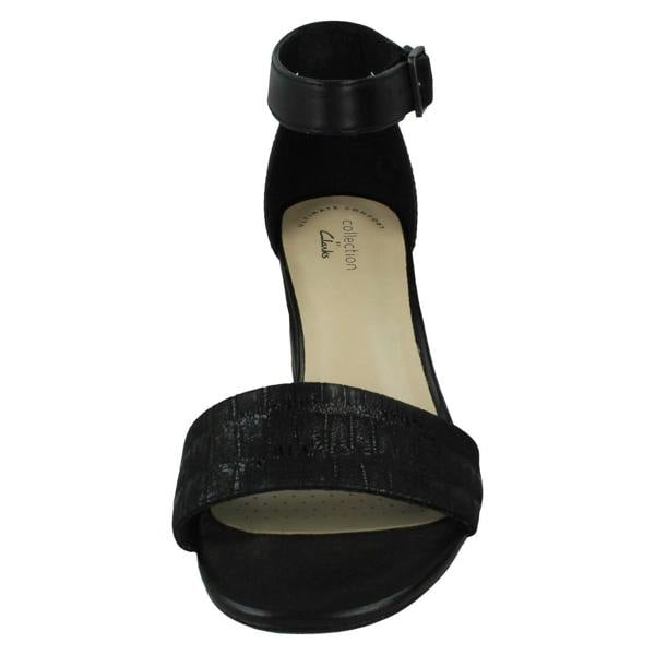 Clarks Ladies Clarks Heeled Ankle Strap Sandals Jocelynne Cam