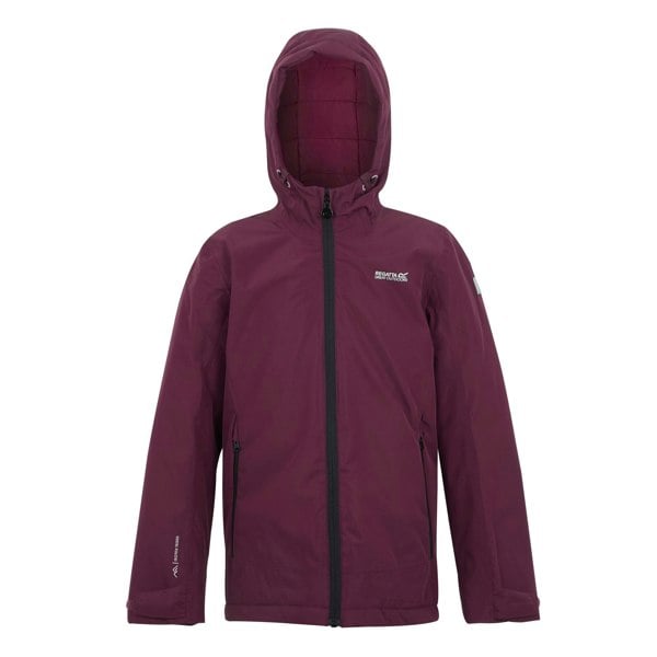 Regatta Kids Frelton Waterproof Jacket - Fig/Dark Pimento