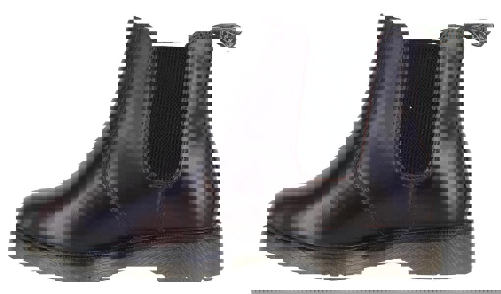 Frank James Nasbey Mens Classic Pull On Dealer Chelsea Leather Ankle Boots