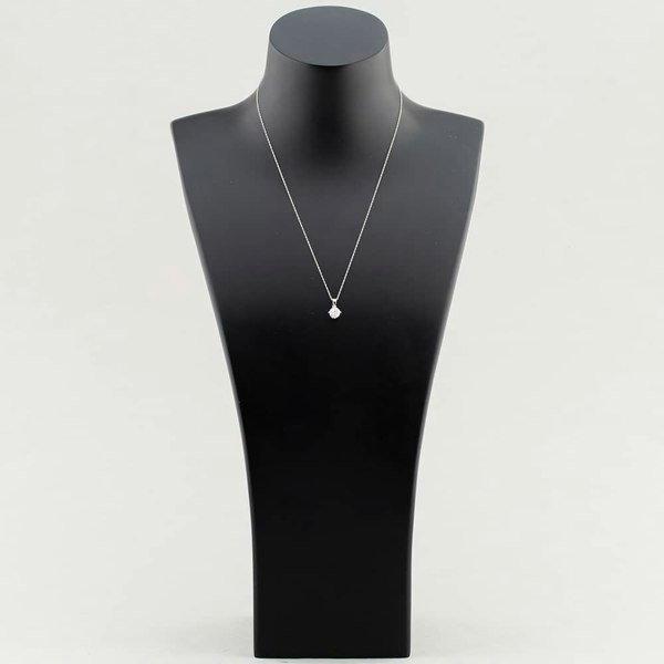 T. H. Baker 9ct White Gold Certificated Lab Grown 1.00ct Brilliant Cut Diamond Pendant Necklace LGP3119-100AN (WG)