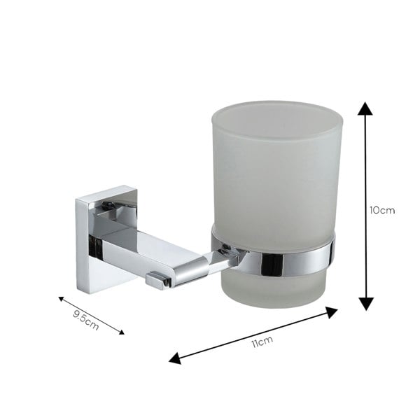 Showerdrape Unity Chrome Stainless Steel Wall Mounted 7 Piece Bathroom Accessory Set