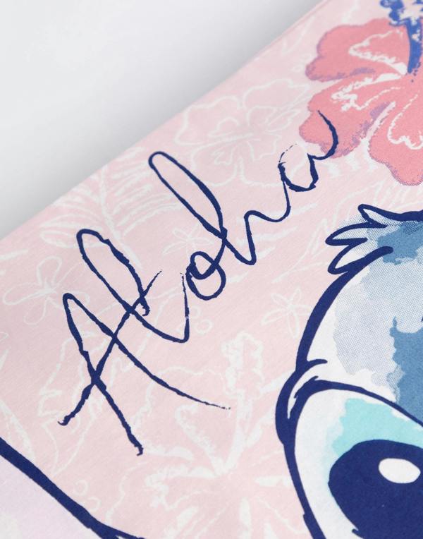 Vanilla Underground Lilo & Stitch Girls Pink Character Single Duvet Set (One Size)