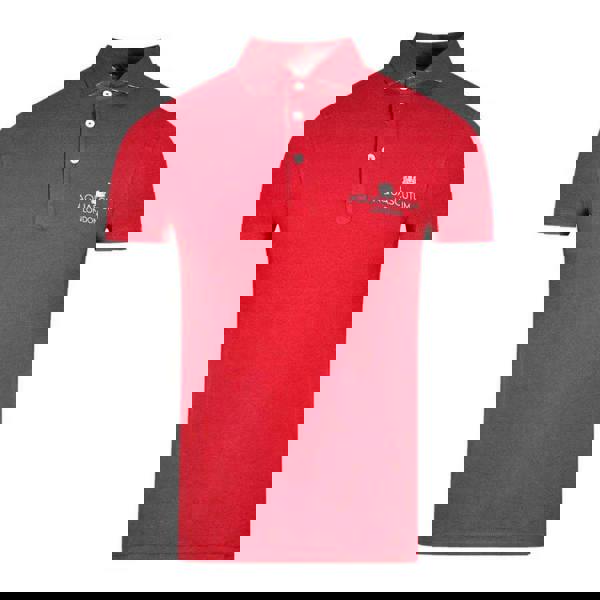 Aquascutum Unisex Adult London Bold Logo Polo Shirt - Red